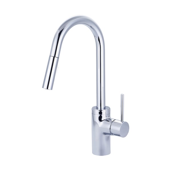 Pioneer Industries Single Handle Pull-Down Kitchen Faucet, Compression Hose, Chrome, Number of Holes: 1 Hole 2MT261 - main